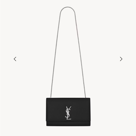 YSL KATE MEDIUM IN GRAIN DE POUDRE EMBOSSED LEATHER - Picture 1 of 4